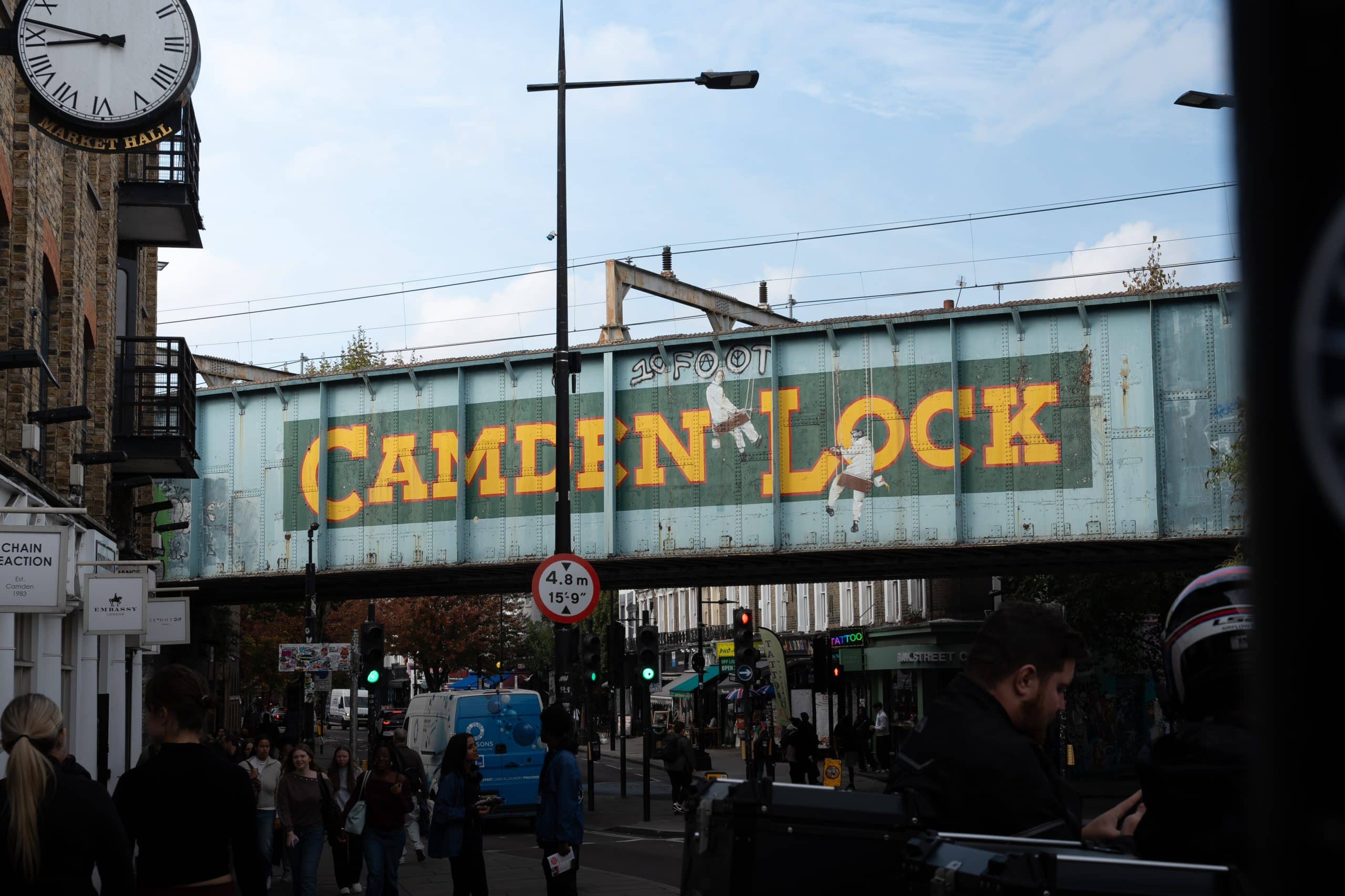 Quartier Camden Town vue sur le Camden Lock Market à Londres